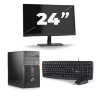 Fujitsu Esprimo P410 Micro Tower - Intel Core i7-3e Generatie - 8GB RAM - 240GB SSD - Windows 10 + 1x 24 inch Monitor