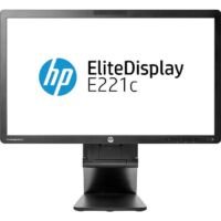 HP E221C - 22 inch - 1920x1080 - DP - DVI - VGA - Zwart