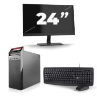 Lenovo ThinkCentre Edge 72 Tower - Intel Core i3-3e Generatie - 8GB RAM - 240GB SSD - Windows 10 + 1x 24 inch Monitor