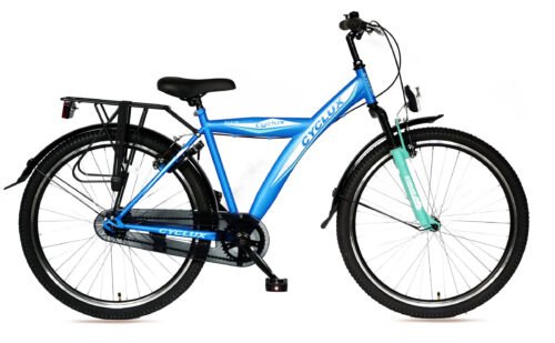 Cyclux Astro Jongensfiets 24 Inch Zwart Blauw *rijklaar*