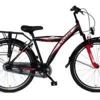 Cyclux Astro Jongensfiets 24 Inch Zwart Rood