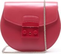 Furla - Metropolis Mini Crossbody Round - Ruby Rood - Vrouwen - Maat OS