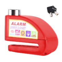 Hbs Remschijfslot Met Alarm – 6 Mm - Rood