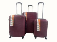 Libiao A07 Kofferset 3 Delig - 85l & 50l & 30l - Bordeaux Rood