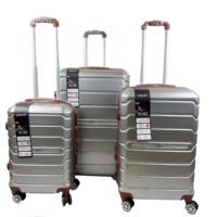 Libiao A07 Kofferset 3 Delig - 85l & 50l & 30l - Zilver Grijs