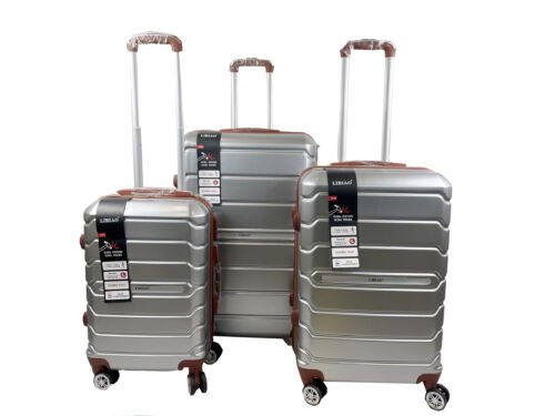Libiao A07 Kofferset 3 Delig - 85l & 50l & 30l - Zilver Grijs