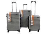 Libiao Kofferset 3 Delig - 85l & 50l & 30l - Zilver Grijs