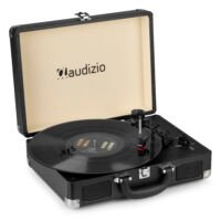 Retourdeal - Audizio RP114BK - Retro platenspeler in zwarte koffer -