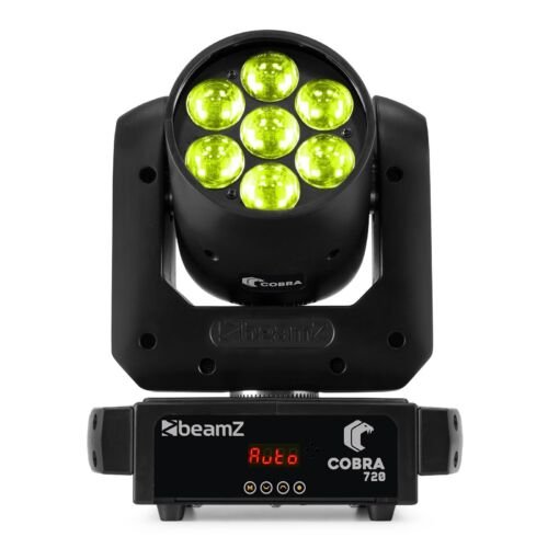 Retourdeal - BeamZ Cobra 720 Wash Moving Head 7x 20 Watt met Zoom