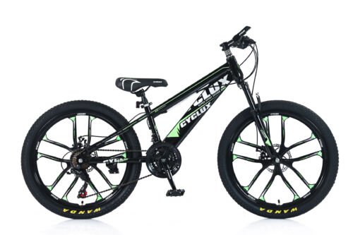 Cyclux Road Bike Jongensfiets Mtb 24 Inch 21 Speed Shimano Groen | Nieuw (outlet)