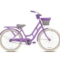 Meisjesfiets 26 Inch Paarse Cruiser Met Mandje | Nieuw (outlet)