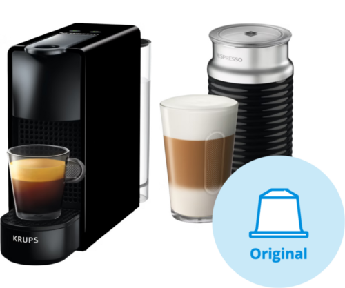 Krups Nespresso Essenza Mini XN1118 Zwart + Melkopschuimer