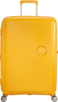 American Tourister Soundbox Expandable Spinner 77cm Golden Yellow