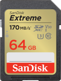 SanDisk SDXC Extreme 64GB 170mb/s