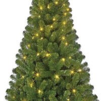 Black Box Charlton kunstkerstboom - 100 warmwitte led lampjes - 155x91