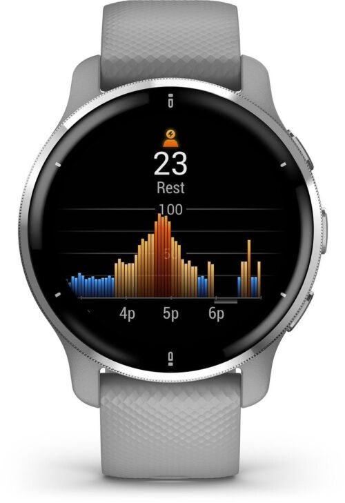 Garmin Venu 2 Plus Health Smartwatch - Amoled touchscreen - 9 dagen batterij - Spraakbesturing - Pow