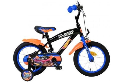 Hot Wheels Kinderfiets Jongens 14 inch Zwart Oranje Blauw