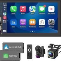 Racodiary - 2 Din Autoradio - Compatibel met Apple CarPlay en Android Auto - 7 Inch HD Touchscreen