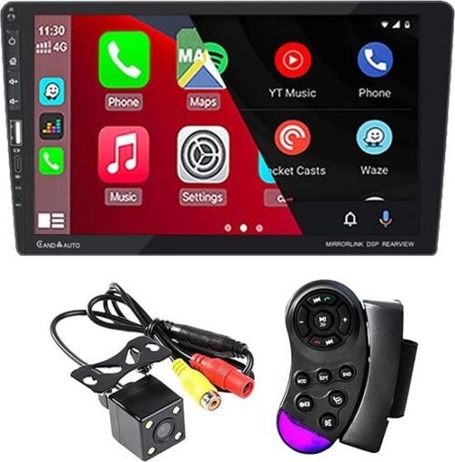 1Din 9 Autoradio Stereo-ontvanger Touchscreen Bluetooth Multimedia Videospeler