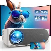 AKIYO - Full HD 1080p Beamer met 20.000 Lumen en 4K Ondersteuning - WiFi 6 en Bluetooth 5.2