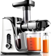 AMZCHEF - Slow Juicer - 2 Snelheden - Hoge Sapopbrengst - Wit