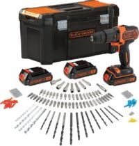 BLACK+DECKER BDCHD181B3A-QW Accu Klopboormachine - 18V - 3 accu's - incl. 120 accessoires