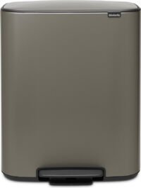 Brabantia Bo Prullenbak - 60 liter - Platinum