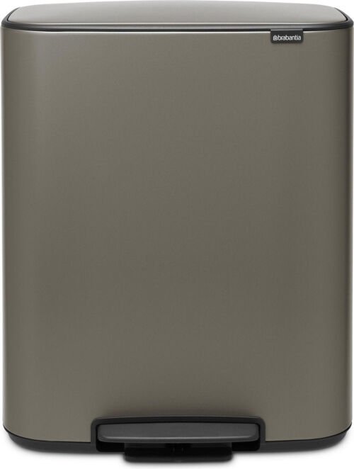 Brabantia Bo Prullenbak - 60 liter - Platinum