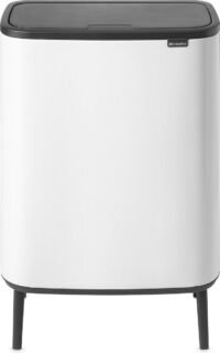 Brabantia Bo Touch Bin Hi Prullenbak - 60 liter - White