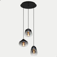 EGLO Aguilares Hanglamp - E27 -Ø 43 cm - Glas - Zwart