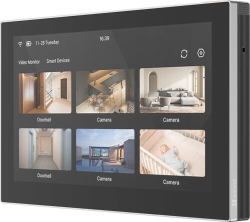 Ezviz SD7 - Slim scherm - Touchmonitor- Smart home hub - Touchscreen - Tweewegsgesprek - Zwart