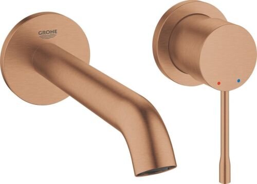 GROHE Essence New Wandgemonteerde Inbouw Wastafelkraan - afbouwdeel - exclusief inbouwdeel - mat brons - 19408DL1