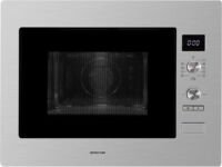 Inventum IMC6132F - Inbouw combi-oven - Hetelucht - Magnetron - Grill - 32 liter - 45 cm hoog - Tot 220 graden - RVS/Zwart