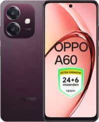 OPPO A60 5G 4+128 - Black Red - Extra Garantie 24+6 Maanden!