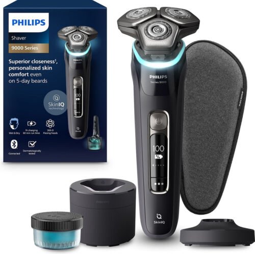 Philips Shaver 9000 Series S9976/55 - Elektrisch scheerapparaat– met trimmer – mannen - Met Quick Clean Pod - Donkergrijs