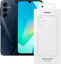 Samsung Galaxy A16 5G - 128GB + Clear Case - Blauw Zwart