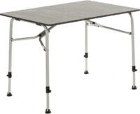 Travellife Sorrento Campingtafel Honeycomb dark grey 120x80 - Kras- en hittebestendig - Extreem lichtgewicht - Inclusief draagtas