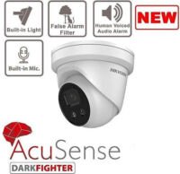 Hikvision Digital Technology DS-2CD2346G2-ISU/SL IP-beveiligingscamera Buiten Dome 2.8mm 4MP microfoon en speaker