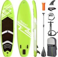 FBSPORT Opblaasbaar SUP-board - 15 cm Dik - Aluminium Peddel en Pomp Inclusief