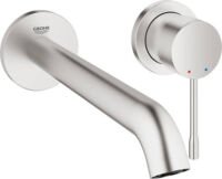 GROHE Essence New Wandgemonteerde Inbouw Wastafelkraan - afbouwdeel - zonder inbouwdeel - lange uitloop - supersteel - Waterbesparend