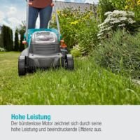 GARDENA PowerMax 32/36V P4A Grasmaaier (gemotoriseerd) - Maaihoogte 60mm - Snijbreedte 32 cm - Incl. accu en lader