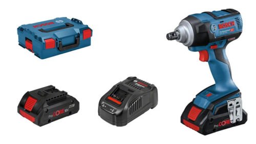 Bosch GDS 18V-300 18V Li-Ion Accu Slagmoersleutel Set (2x 4.0Ah Accu) In L-Boxx - 1/2"- 300Nm