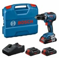 Bosch GSR18V-55 18V Li-ion Accu Schroefboormachine Set (3x 4Ah) In L-Case - 55Nm