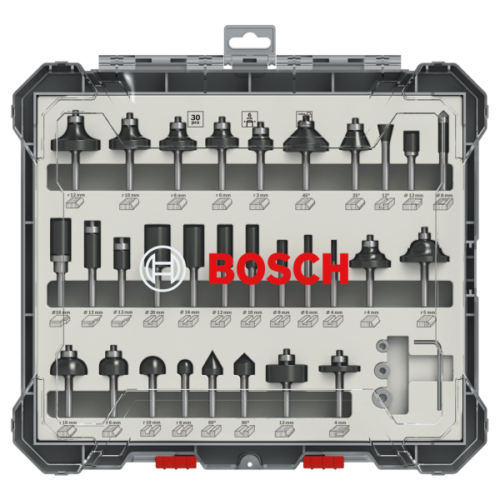 Bosch 2607017474 30-delige Frezenset In Cassette - 6mm