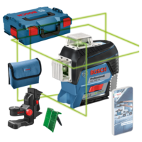 Bosch GLL 3-80 CG SOLO 12V Li-Ion Accu Kruislijnlaser Body In L-Boxx - Groen