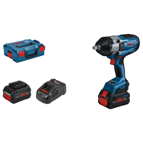 Bosch GDS 18V-1000 18V Li-Ion Accu BiTurbo Slagmoeraanzetter Set (2x 8