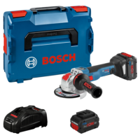 Bosch GWX 18V-10 SC 18V Li-ion Accu Haakse Slijper (2x 5.5Ah) In L-Boxx - 125 Mm