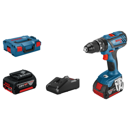 Bosch GSB 18V-28 18V Li-Ion Accu Schroefklopboormachine Set (2x 4.0Ah) In L-Boxx