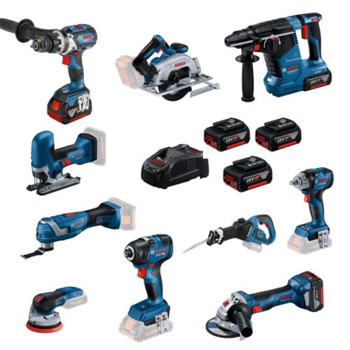 Bosch 10 Toolkit 18V 10-delige Accu Combiset (3x 5