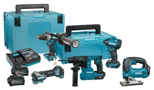 Makita DK402NX 40V Max Li-ion Accu 5-Delige Combiset (2x 4.0Ah Accu) In Mbox